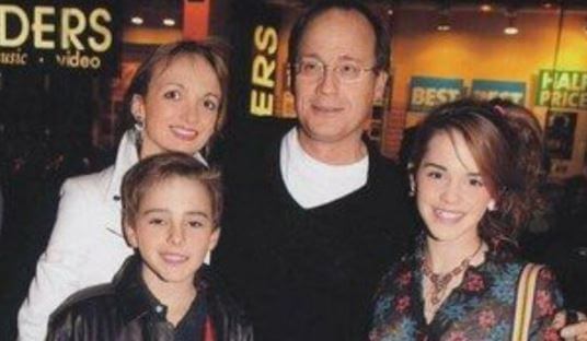 Julie Watson husband Chris Watson with his former wife and children.